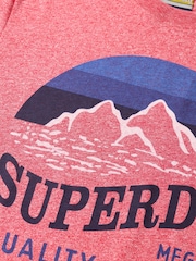 Superdry Red CL Great Outdoors Relaxed T-Shirt - Image 5 of 5
