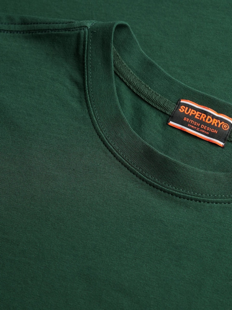 Зеленый - Superdry City 100% Cotton T-Shirt - Image 5 of 5