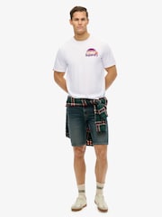 Weiß - Superdry Core Logo Great Outdoor Back Print T-Shirt - Bild 3 von 6