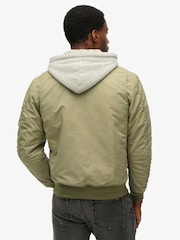 Superdry Green Military MA1 Bomber Jacket - Image 2 of 7
