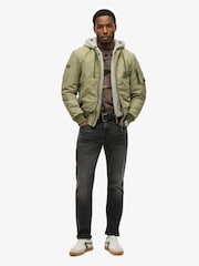 Superdry Green Military MA1 Bomber Jacket - Image 4 of 7