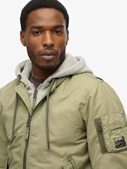 Superdry Green Military MA1 Bomber Jacket - Image 5 of 7