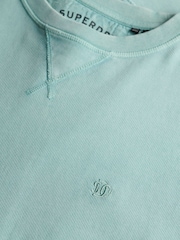 Superdry Blue 100% Cotton Classic Essential Sweatshirt - Image 5 of 5