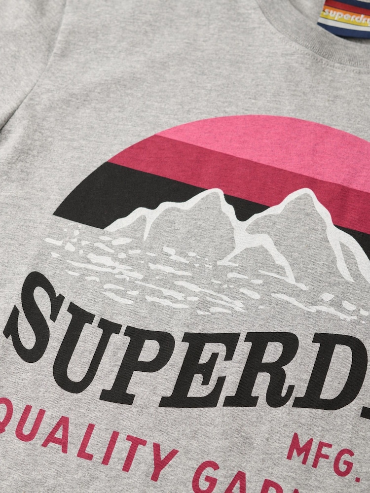 Superdry Grey CL Great Outdoors Relaxed T-Shirt - Image 5 of 5