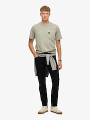 Superdry Blue Contrast Stitch Pocket 100% Cotton T-Shirt - Image 2 of 5