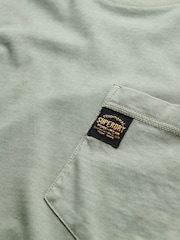 Superdry Blue Contrast Stitch Pocket 100% Cotton T-Shirt - Image 5 of 5