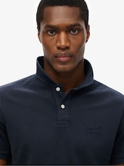 Синій Темний - Сорочки поло Superdry Vint Destroy 100% Cotton - Image 3 of 6
