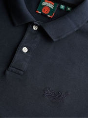Синій Темний - Сорочки поло Superdry Vint Destroy 100% Cotton - Image 6 of 6