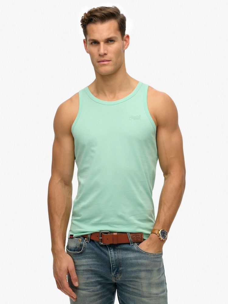 Superdry Essential Logo 100% Cotton Vest - Imagen 1 de 3 Superdry Essential Logo 100% Cotton Vest - Imagen 1 de 3