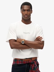 Branco - Camiseta Superdry Core Logo City Loose Fit - Imagem 1 de 4