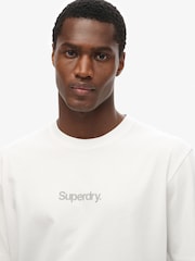 Branco - Camiseta Superdry Core Logo City Loose Fit - Imagem 4 de 4