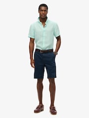 Superdry Green Vacation 100% Linen Shirt - Image 3 of 8