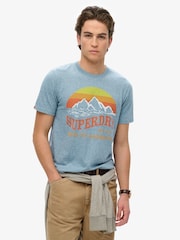 Superdry Blue CL Great Outdoors Relaxed T-Shirt - Image 1 of 5