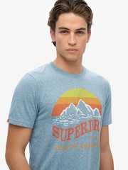 Superdry Blue CL Great Outdoors Relaxed T-Shirt - Image 3 of 5