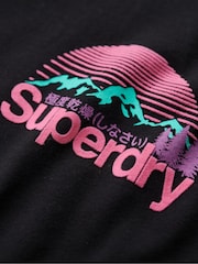Schwarz - Superdry Core Logo Great Outdoor Back Print T-Shirt - Bild 5 von 5