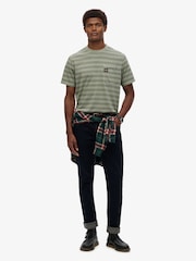 Superdry Green Contrast Stripe Pocket T-Shirt - Image 2 of 6