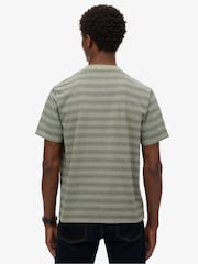 Superdry Green Contrast Stripe Pocket T-Shirt - Image 3 of 6