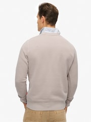 Superdry Natural Natural Micro Logo Crew Neck Sweatshirt - Image 2 of 6