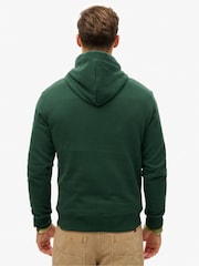 Superdry Green Essential Loose Fit Logo Hoodie - Image 2 of 6