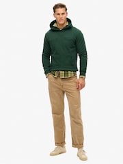 Superdry Green Essential Loose Fit Logo Hoodie - Image 3 of 6
