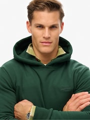 Superdry Green Essential Loose Fit Logo Hoodie - Image 4 of 6