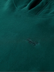 Superdry Green Essential Loose Fit Logo Hoodie - Image 6 of 6