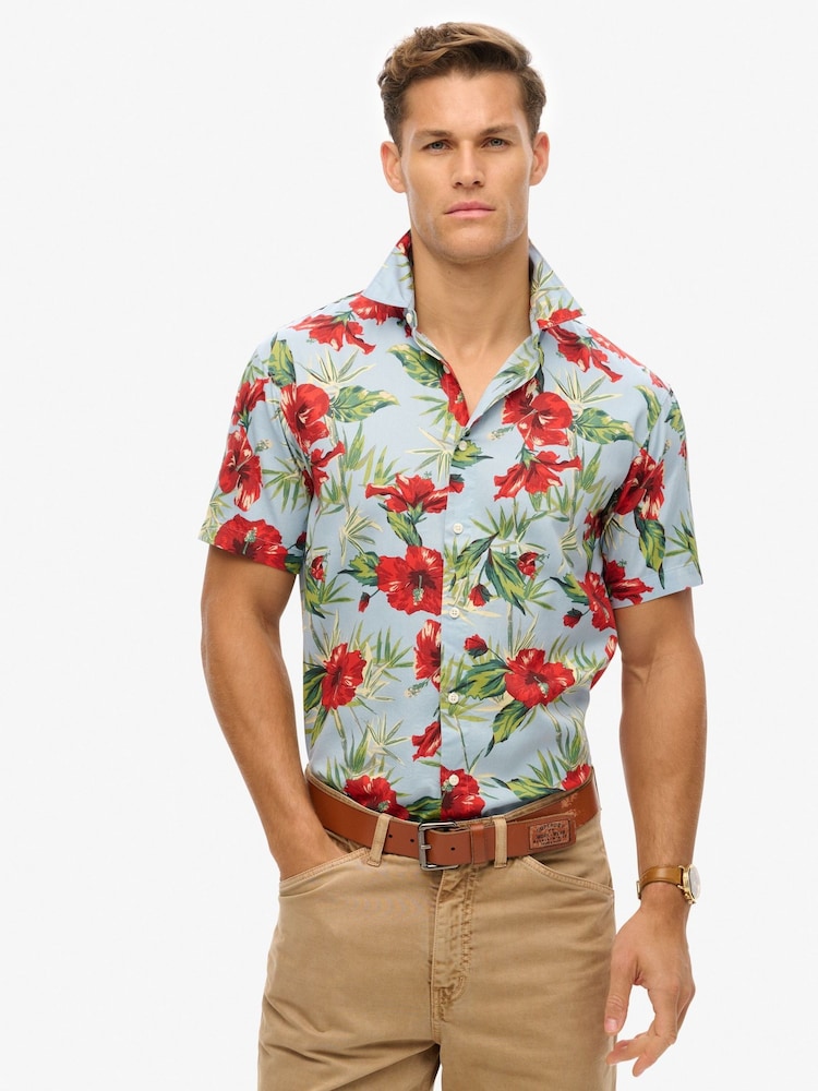 Superdry Multi Short Sleeve Hawaiian Printed Shirt - Image 1 of 5