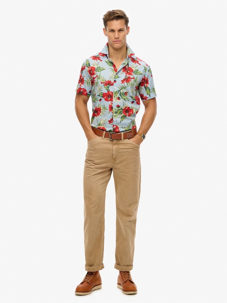 Superdry Multi Short Sleeve Hawaiian Printed Shirt - Image 2 of 5