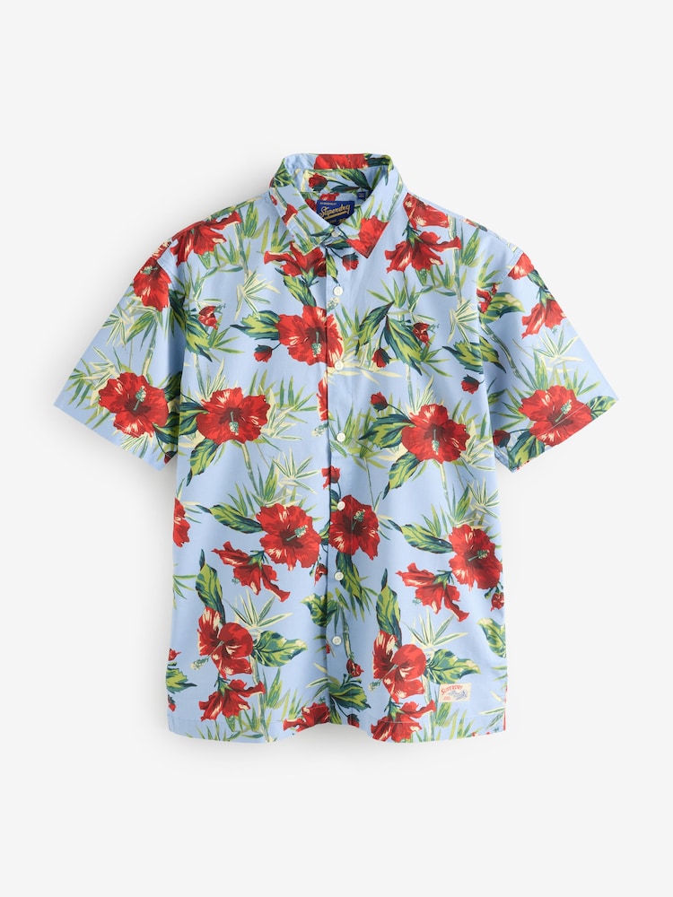 Superdry Multi Short Sleeve Hawaiian Printed Shirt - Image 4 of 5