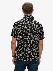 Superdry Black Hawaiian Print Shirt - Image 2 of 6