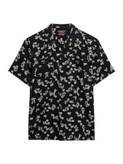 Superdry Black Hawaiian Print Shirt - Image 5 of 6