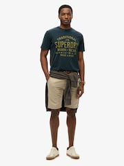 Superdry Blue 100% Cotton Machined Goods Workwear T-Shirt - Image 2 of 5