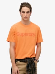 Orange - Superdry Core Logo City Loose Fit T-Shirt - Bild 1 von 4
