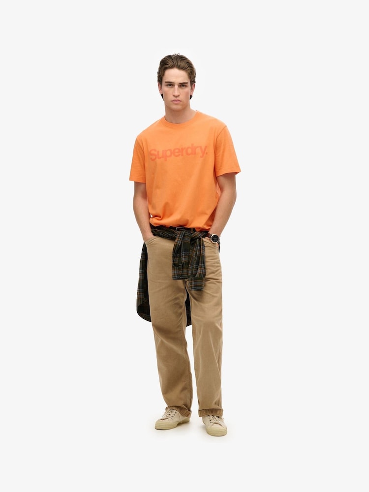 Orange - Superdry Core Logo City Loose Fit T-Shirt - Bild 2 von 4