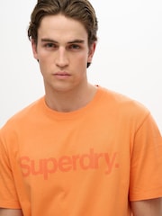 Orange - Superdry Core Logo City Loose Fit T-Shirt - Bild 3 von 4