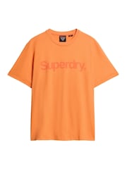 Orange - Superdry Core Logo City Loose Fit T-Shirt - Bild 4 von 4