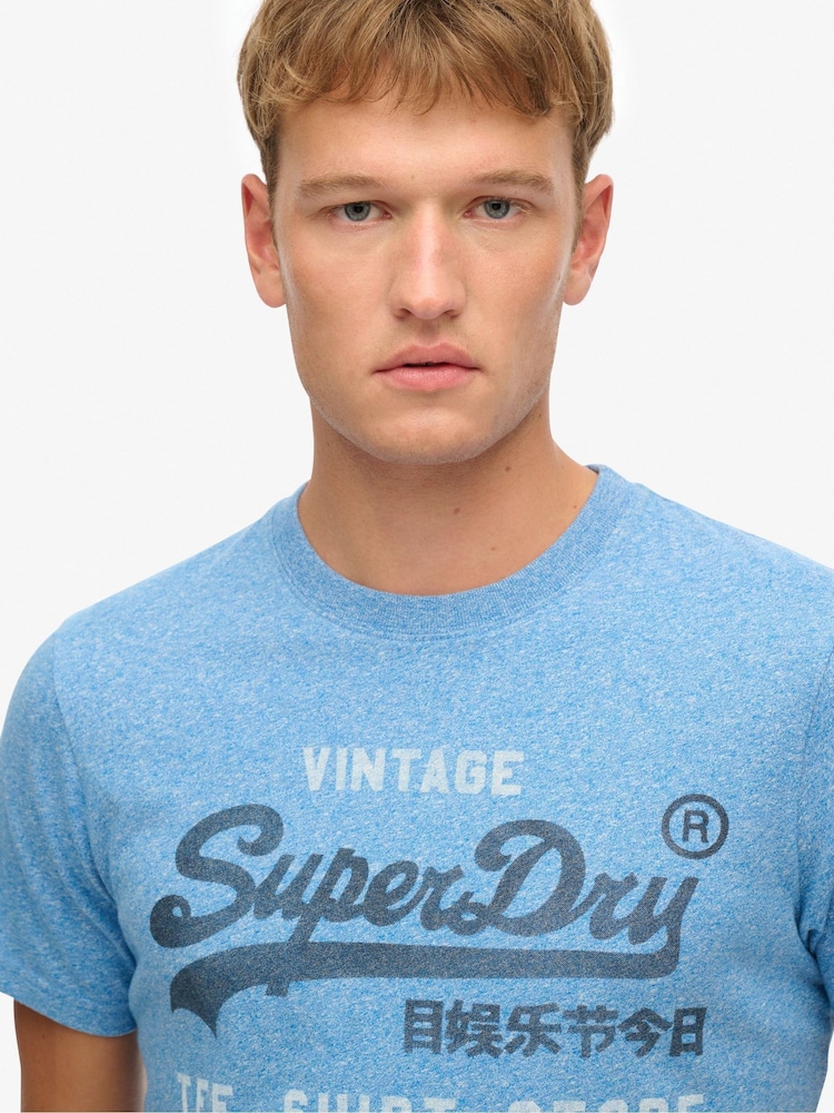 Superdry Blue VL Classic Relaxed T-Shirt - Image 3 of 5