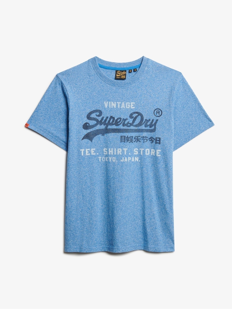 Superdry Blue VL Classic Relaxed T-Shirt - Image 4 of 5