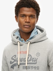 Gris - Superdry VL Heritage Relaxed Hoodie - Imagen 3 de 5