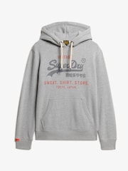Gris - Superdry VL Heritage Relaxed Hoodie - Imagen 4 de 5