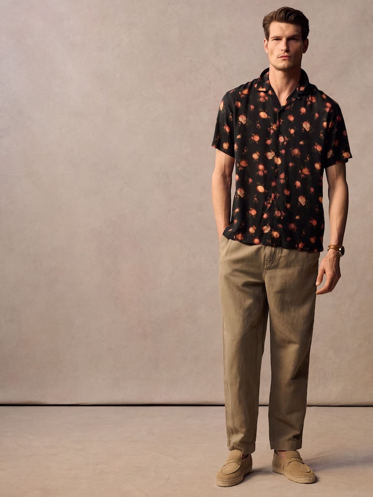 Superdry Black Short Sleeve Print Shirt - Image 3 of 3