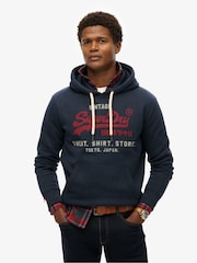 Синій - Superdry VL Heritage Relaxed худі - Image 1 of 1