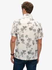 Superdry White Hawaiian Print Shirt - Image 2 of 6