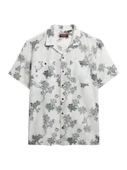 Superdry White Hawaiian Print Shirt - Image 5 of 6