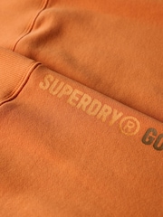Superdry Orange Utility Sport Crew Sweatshirt - Image 3 of 3