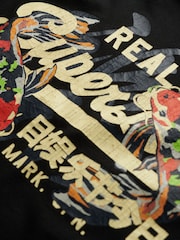 Черный - Футболка Superdry VL Tokyo Relaxed из 100% хлопка - Image 2 of 2