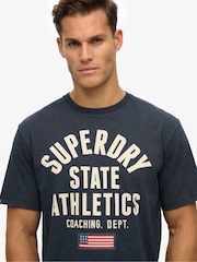 Superdry Blue VL Tokyo Relaxed 100% Cotton T-Shirt - Image 4 of 6