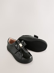 Baker by Ted Baker Boys Back to School Patent Bow Black Trainers - Image 5 of 5