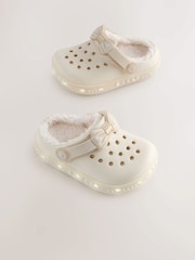 عاجي - Baker by Ted Baker Girls Borg Lined Clog Slippers - صورة 2 من 6
