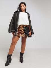 Gold - Simply Be Mixed Disc Sequin Mini Skirt - Bild 3 von 4